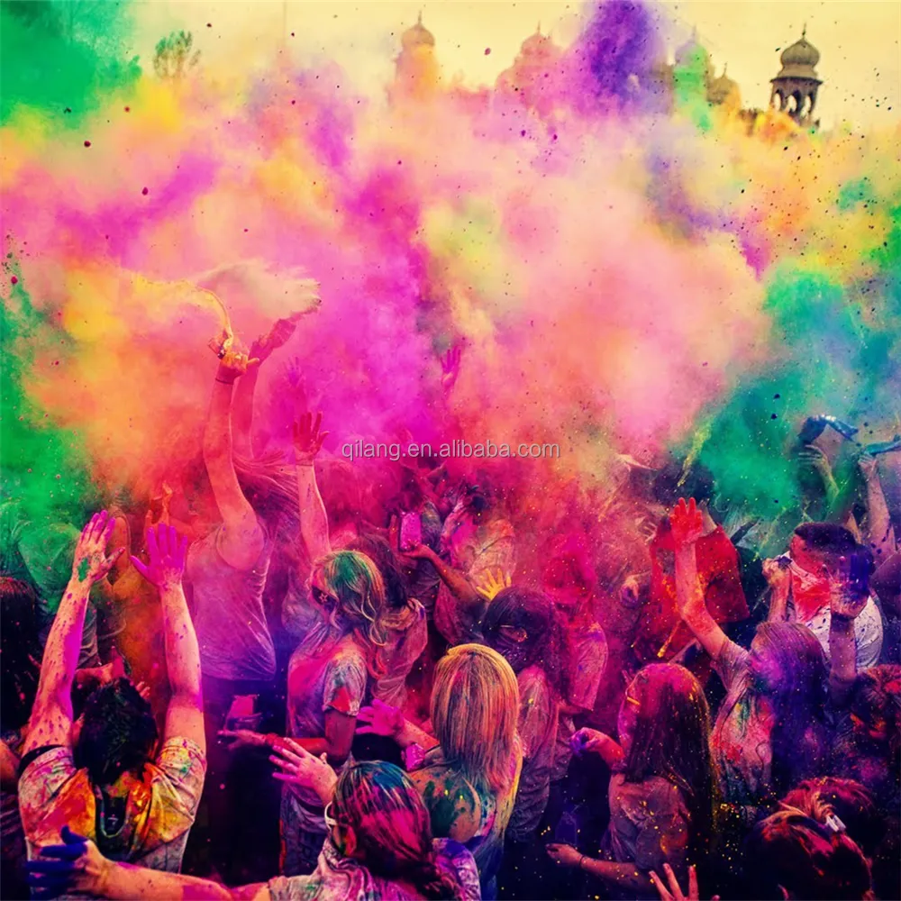 Da Vô Hại Gulal Holi Màu Bột Bắp Được Làm Bằng Thảo Mộc Hữu Cơ Màu Chạy Bột