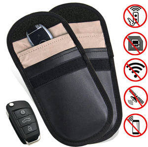 Sac de Protection <span class=keywords><strong>RFID</strong></span>, <span class=keywords><strong>anti</strong></span>-clignotant, pochette de Protection, portefeuille pour la Protection des clés de <span class=keywords><strong>voiture</strong></span> - Product Image 5