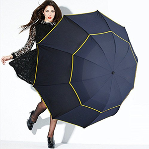 Golf <span class=keywords><strong>Umbrella</strong></span> Kích Thước Lớn Mạnh Mẽ Windproof Đôi Tán <span class=keywords><strong>2</strong></span> Gấp Tự Động Mở Sợi Thủy Tinh Tùy Chỉnh Logo In Khuyến Mãi Golf <span class=keywords><strong>Umbrella</strong></span> - Product Image 2