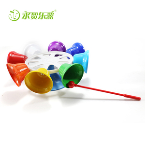 Venta al por mayor barato de la muñeca juguete campanas fábrica en China campanas juguete delicado de plástico <span class=keywords><strong>y</strong></span> de metal colorido melodía bell - Product Image 2