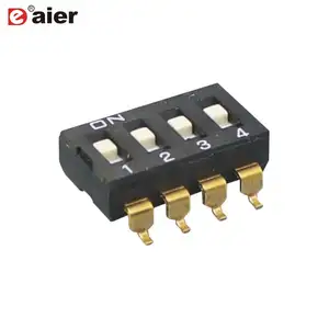 10 posições smd tipo interruptor dip/interruptor rotativo dip