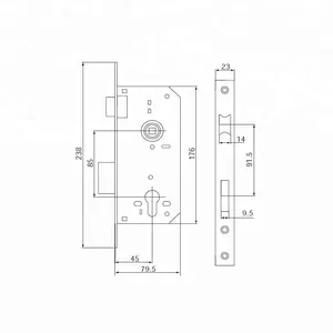 Insteekslot deurslot lichaam 8545 deurslot groothandel