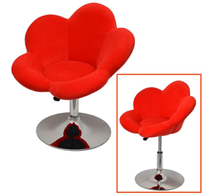Uso <span class=keywords><strong>en</strong></span> casa Casual <span class=keywords><strong>en</strong></span> forma de flor de tela barra giratoria taburete de moda marco de <span class=keywords><strong>la</strong></span> silla - Product Image 2