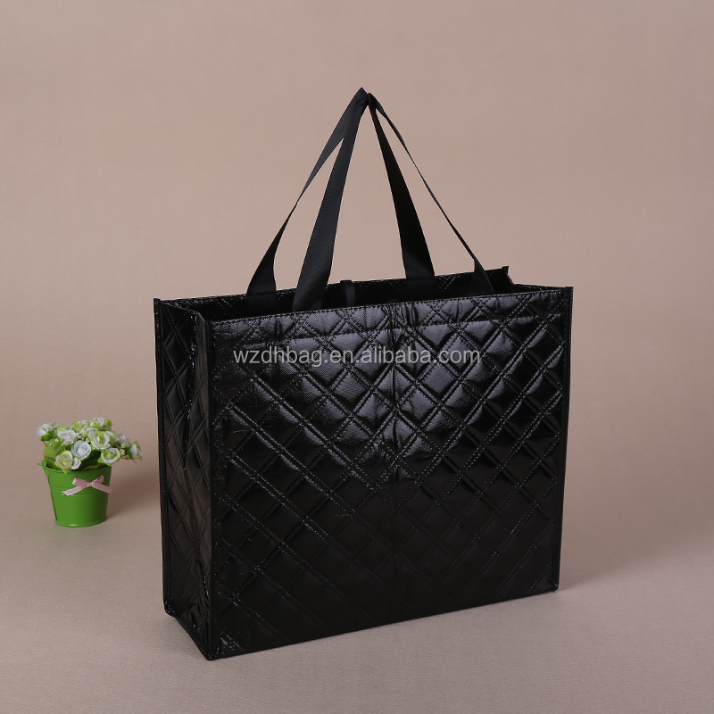 Wholesale Reusable Big Luxury Shopping Non Woven Tote Bags