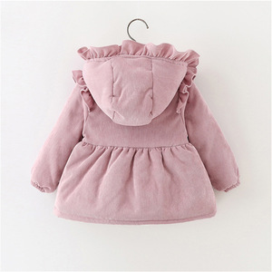 Abrigo <span class=keywords><strong>de</strong></span> niña pequeña, superventas, barato, <span class=keywords><strong>de</strong></span> 6 meses a 3 años, chaqueta <span class=keywords><strong>de</strong></span> <span class=keywords><strong>invierno</strong></span> <span class=keywords><strong>de</strong></span> manga larga <span class=keywords><strong>de</strong></span> algodón <span class=keywords><strong>para</strong></span> <span class=keywords><strong>niñas</strong></span>, botón grueso rosa - Product Image 2