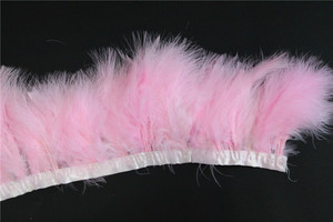 Handmade Pink Feather Turquía Ajuste de la Decoración Vestido De Fiesta - Product Image 6