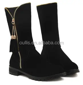 2016 del commercio all'ingrosso delle signore sexy di alta qualità <span class=keywords><strong>in</strong></span> pelle scamosciata stivali PQJ2638 - Product Image 1