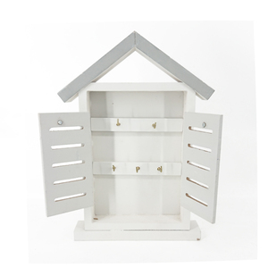 Boîte à clés décorative en bois Littel House, à poser ou à fixer au mur, avec gravure d'animaux - Product Image 2