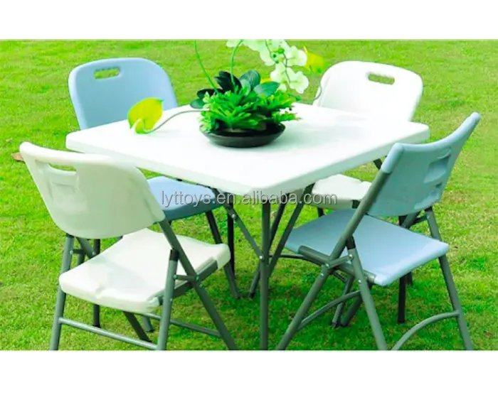 Plywood metal leg plastic folding dining round table for sale