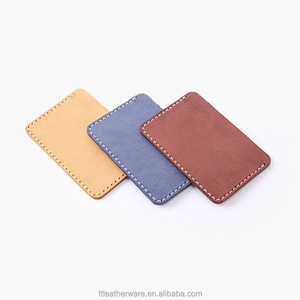 Men's Ladies Cow Leather Travel/ Bus Pass/ <b>ID</b>/ Credit Card <b>Holder</b> - Product Image 1