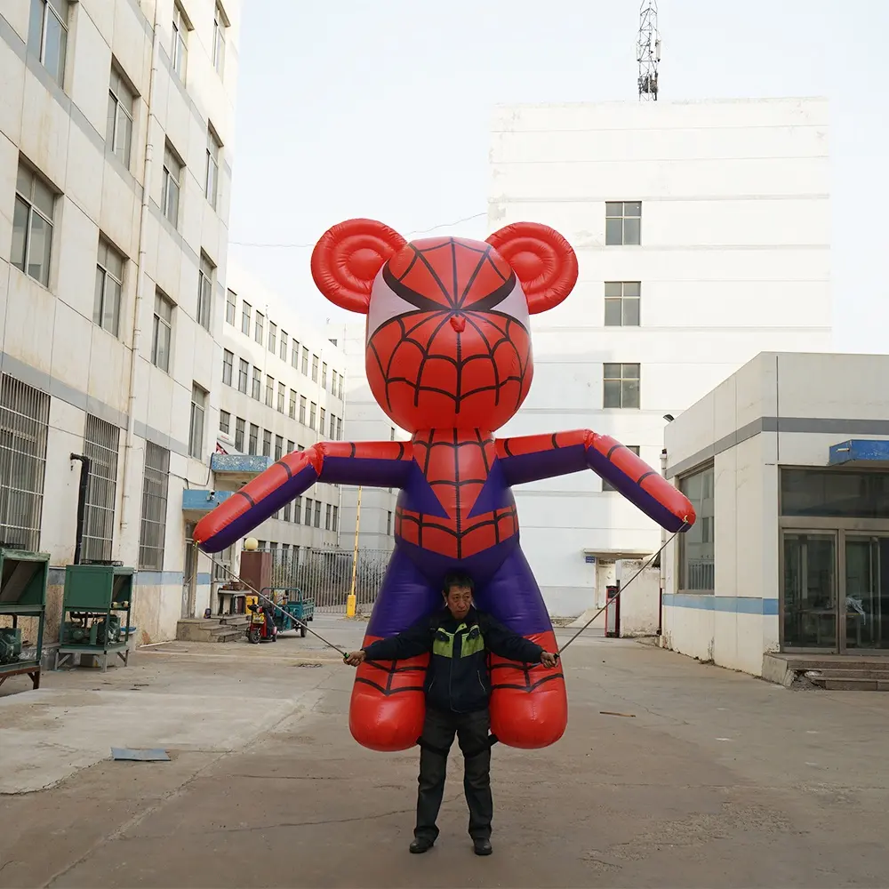 कार्निवल परेड inflatable कठपुतली चलने के लिए स्पाइडरमैन जश्न मना