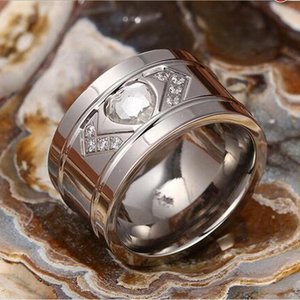 Del Diamante Del Corazón Para Mujer Para <span class=keywords><strong>Hombre</strong></span> <span class=keywords><strong>de</strong></span> Compromiso Alianzas <span class=keywords><strong>de</strong></span> Boda <span class=keywords><strong>de</strong></span> Acero Inoxidable - Product Image 5
