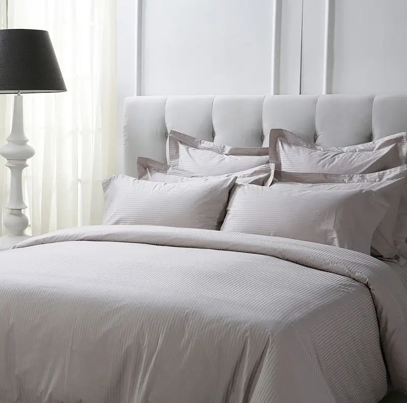 King Size 5 Star Hotel Bedsheet 100% Cotton Stripes Sheridan Hotel Royale Bed Linen