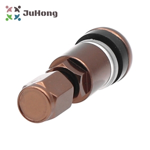 Vanne de <span class=keywords><strong>pneu</strong></span> en aluminium anodisé, marron MS525AL, convient à la plupart des voitures, outils de réparation de pneus/vente en gros - Product Image 3