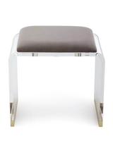 Tabouret d'atelier en acrylique clair et en cristal, design moderne, meuble en plexiglas, idéal pour un placard, 1 pièce