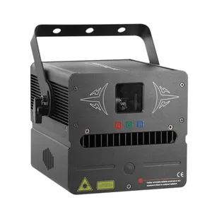 Lampe Laser DMX RGB 1W, carte SD, Laser