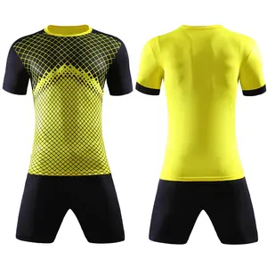 Danas — maillot de football uni personnalisé, jaune et noir, ODM, OEM
