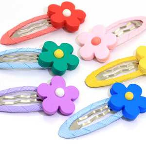 Fashion Gadis Permen Warna Jepit Rambut Resin Macaroon Bunga Rambut Klip Untuk Gadis Wanita Jepit BB Klip Rambut Aksesoris - Product Image 3