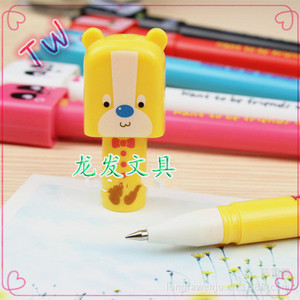Bolígrafo de plástico con forma de animal para niños, material de papelería, barato, venta al por mayor, 090 - Product Image 3