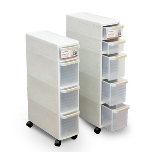 Kast Lade Met Wielen Living & Keuken Kamer Multifunctionele Slit Crack Opslag Plastic Multifunctionele Moderne Vouwen 1 Pcs