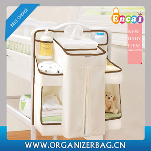 Empileur d'organisateur de caddie de <span class=keywords><strong>couche</strong></span> suspendu pour changer de cour ou d'organisation de mur et de pépinière cadeaux de douche de bébé pour le <span class=keywords><strong>nouveau</strong></span>-<span class=keywords><strong>né</strong></span> - Product Image 2