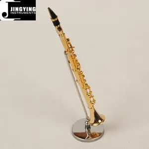 Bán Buôn Miniature Brass Gió Nhạc Cụ Mô Hình, Brass Mini Clarinet Mô Hình Cho Sinh Nhật/Món Quà Giáng Sinh