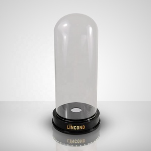 Tùy Chỉnh Acrylic LED Beer Bottle Hiển Thị Với Glass Dome Nắp Chai Rượu Vang Glorifier - Product Image 4