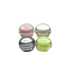 Mini 5g ball shaped cream / small plastic boxes / empty cosmetic cream container