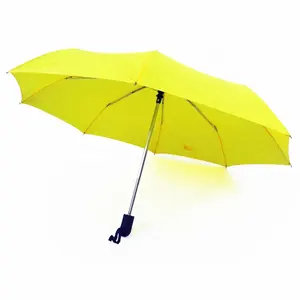 Melhor 110 centímetros Aberta Automaticamente Cor Amarela Auto-Abrir E Fechar Guarda-chuva