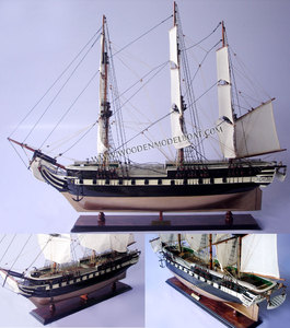 HMS Trincomalee Modèle de grand voilier en bois Cadeau de nouveauté Navire en bois - Product Image 1