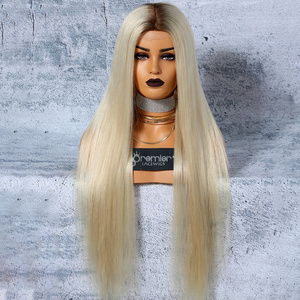 Cuticola allineati virgin cinese dei capelli umani Biondo Platino 6X6 <span class=keywords><strong>parrucca</strong></span> superiore di seta glueless superiore di seta <span class=keywords><strong>parrucca</strong></span> piena del merletto per le donne bianche - Product Image 1