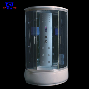 120X120 Cm Douchecabine Glas, Zelf Opgenomen Douche Ligboxen, Hydro Massage Douchecabine - Product Image 5