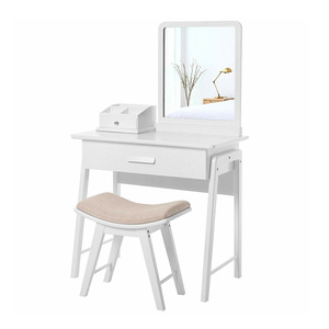Precio de fábrica Muebles de dormitorio Tocador Escritorio con espejo y cajones maquillaje vani para maquillaje - Product Image 1