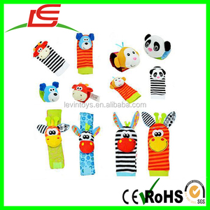 <span class=keywords><strong>Hochet</strong></span> en peluche pour bébé nouveau-né, <span class=keywords><strong>hochet</strong></span> en tricot pour poignet et chaussettes pour les pieds - Product Image 6