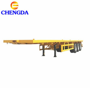 30ton Thấp Phẳng Bán <span class=keywords><strong>Trailer</strong></span> 40ft Xe Tải Và <span class=keywords><strong>Trailer</strong></span> Kích Thước Để Bán - Product Image 1