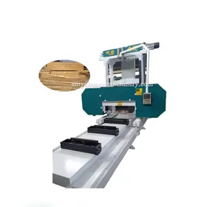 Semi-automatic band saw machine horizontal band saw machine portable saw mill wood saw