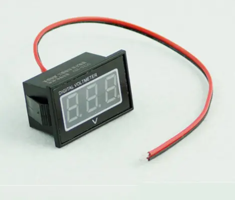 V40D Waterdichte Digitale Led Dc Voltmeter Auto Batterij Voltage Volt Meter Dc 2.5-30V 12V 24V 0.4 Inch