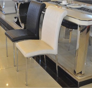 Hotel Retro <span class=keywords><strong>Neo</strong></span> <span class=keywords><strong>Classical</strong></span> European Silla de comedor Silla de negociación de ocio Silla de comedor de acero inoxidable tapizada - Product Image 2