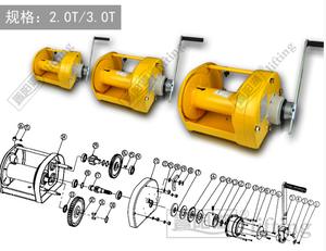จินหยางหูเครื่องมือมือยกสลิงเรือกว้านมือพร้อมเบรกสำหรับการขายร้อน - Product Image 6