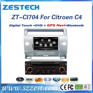 Zestech coche sistema de navegación multimedia para citroen c4 dvd gps tv de radio sistema bluetooth bluetooth con doble zona