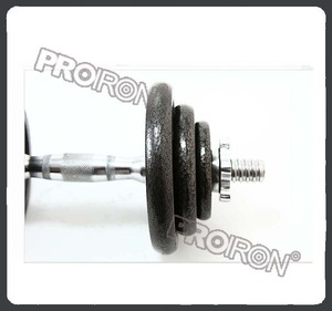 Cast iron weight plate dumbbell weight set - Product Image 2
