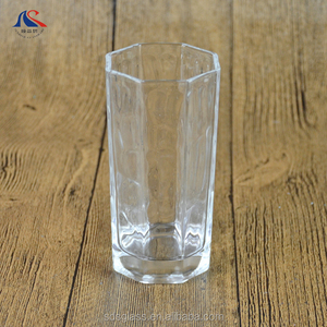 Vasos transparentes rectos altos octogonales sublimación personalizada al por mayor <span class=keywords><strong>vaso</strong></span> alto agua jugo leche té cerveza vasos para beber - Product Image 2