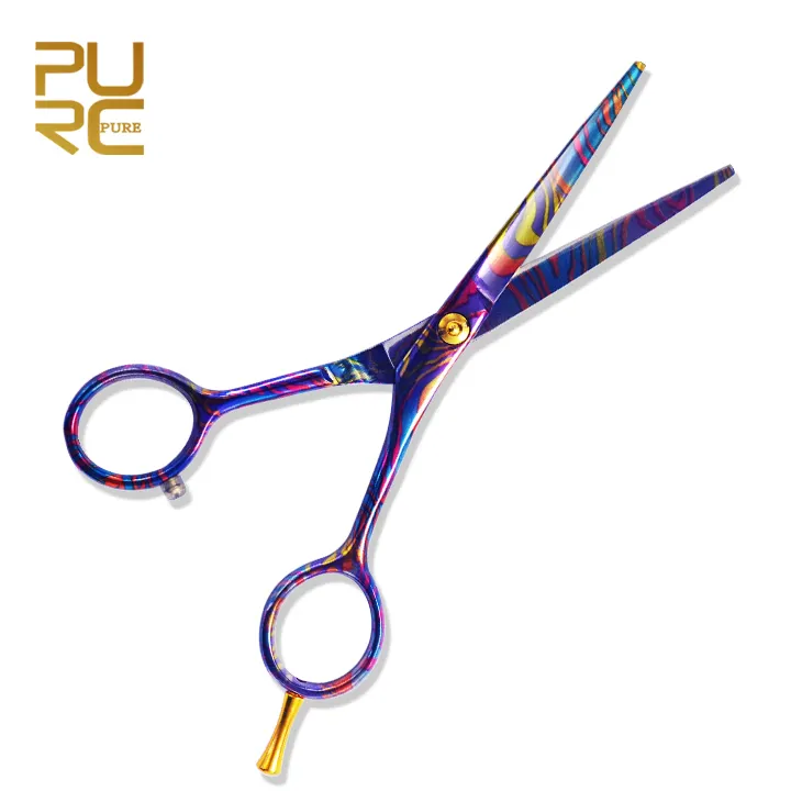 Professional salon use Purple titanium 6.0 inch high quality hairdresser shear
