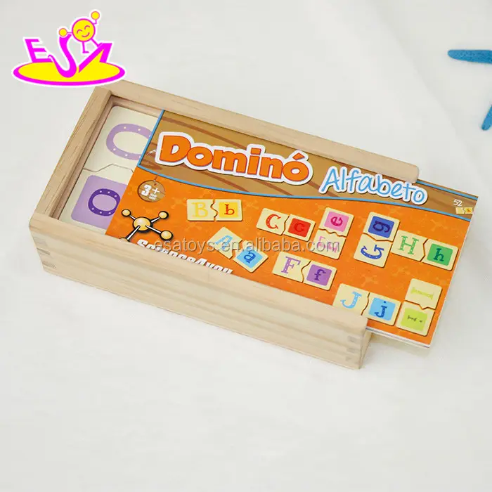 best sale children wooden domino blocks for stacking W15A069