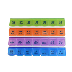 Organizador de Pastillas Mensual - Planificador de Pastillas Extra Grande de 28 Días para Separar las Pastillas y las Vitaminas Semana por Semana - Product Image 4