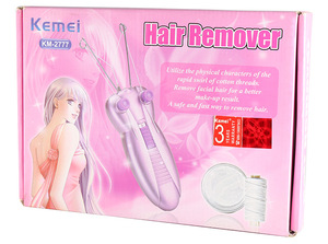Discount Kemei 2777 Lady <strong>Electric</strong> Epilator Butterfly Face Cotton <strong>Thread</strong> Defeather Epilator Women Facial <strong>Hair</strong> <strong>Remover</strong> <strong>Machine</strong> - Product Image 6