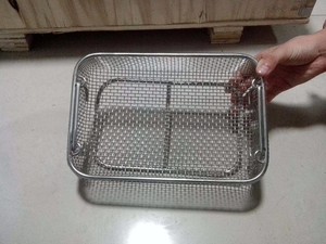 Laboratorio e Medicina 316L <span class=keywords><strong>316</strong></span> 304 In Acciaio Inox Tessuto Mesh Vassoio Cesto con Coperchio - Product Image 6