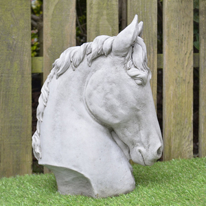 <span class=keywords><strong>Statue</strong></span> de tête de cheval en marbre blanc sculpté à la main en gros - Product Image 6
