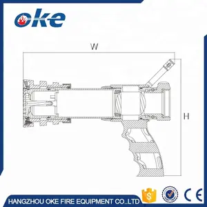 Fire Nozzle Okefire Metal High Pressure Fire Nozzle With Handle