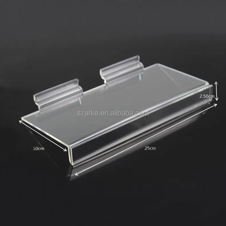 High quality acrylic slat wall shelf shoe holder